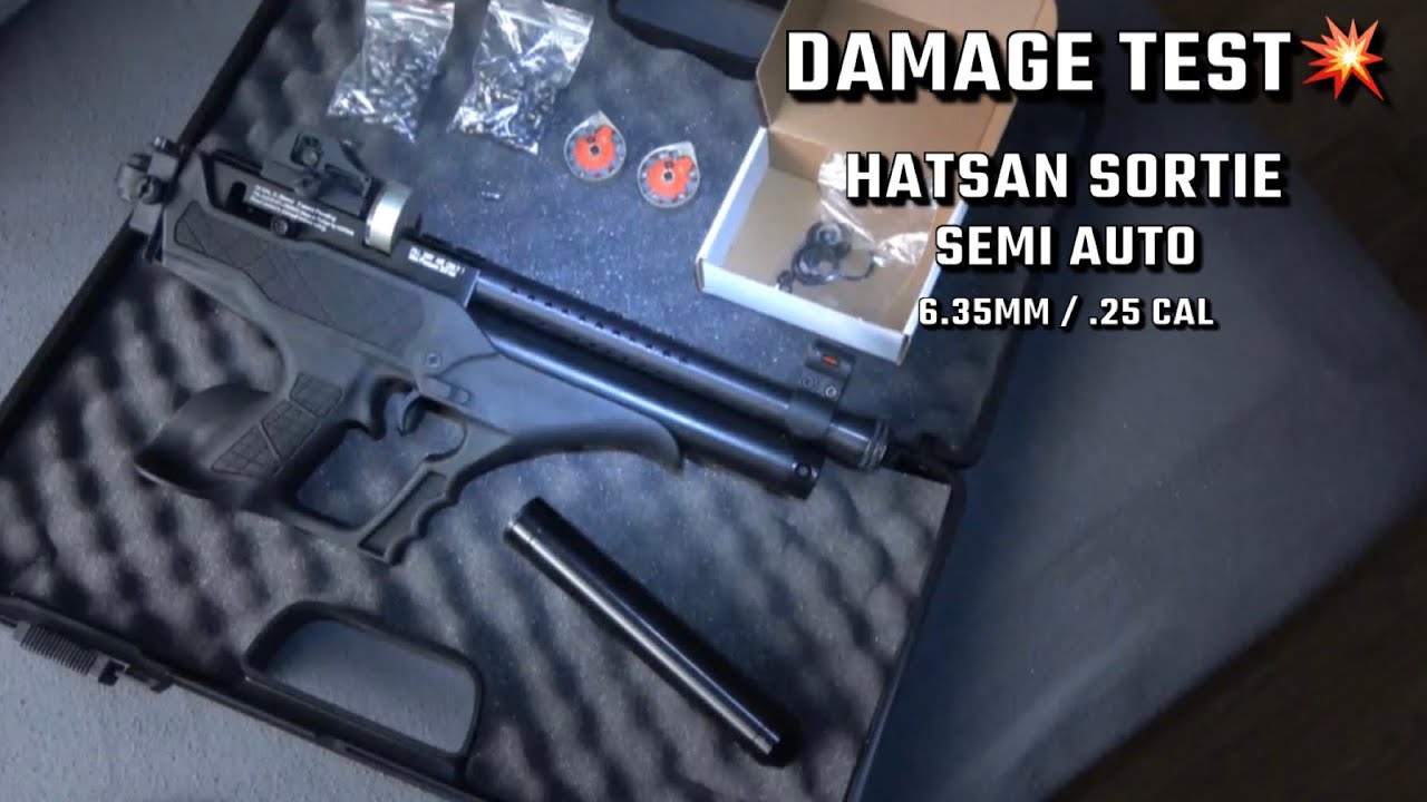 Hatsan Sortie .25 cal / 6.35 Semi Auto PCP Air Rifle- Damage Test 💥
