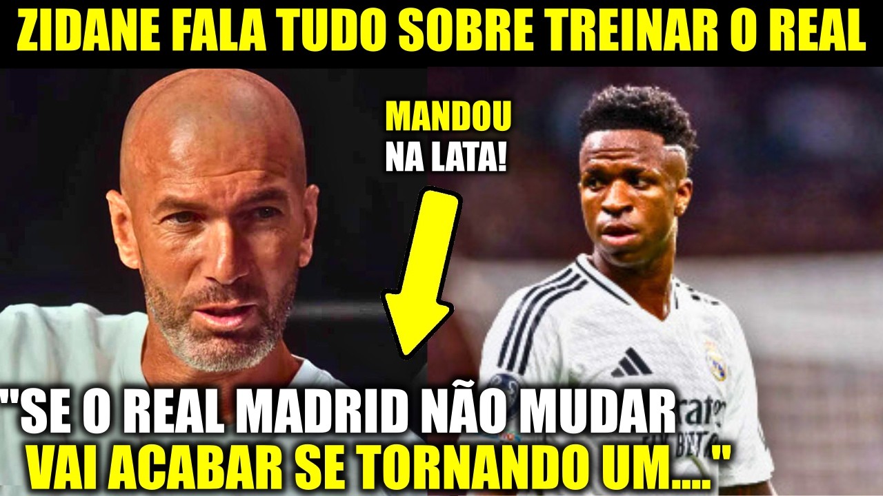 🚨EITA! OLHA OQUE O ZIDANE FALOU SOBRE TREINAR O REAL MADRID HOJE!