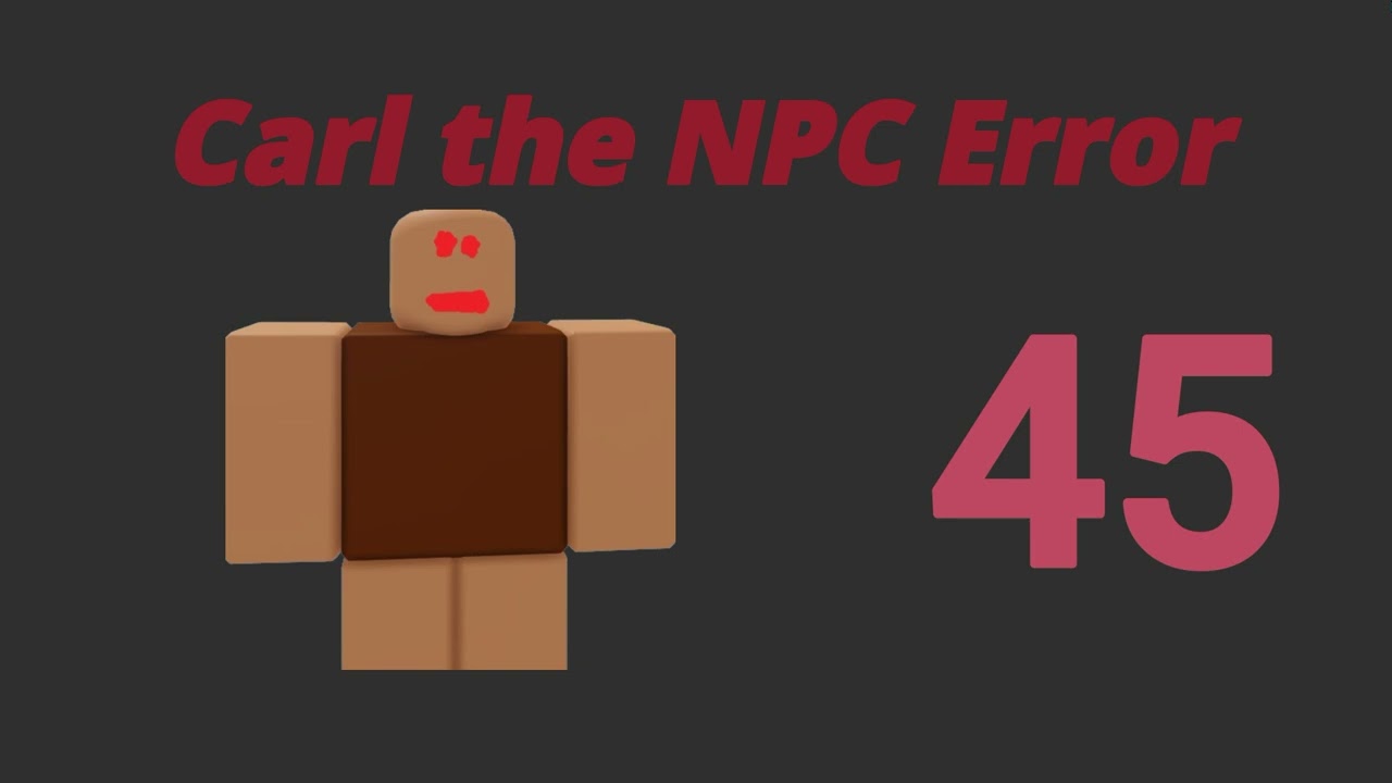 Ошибка NPC Карла 9 (Плохая концовка) | Серия ошибок NPC Карла #error #npc #roblox
