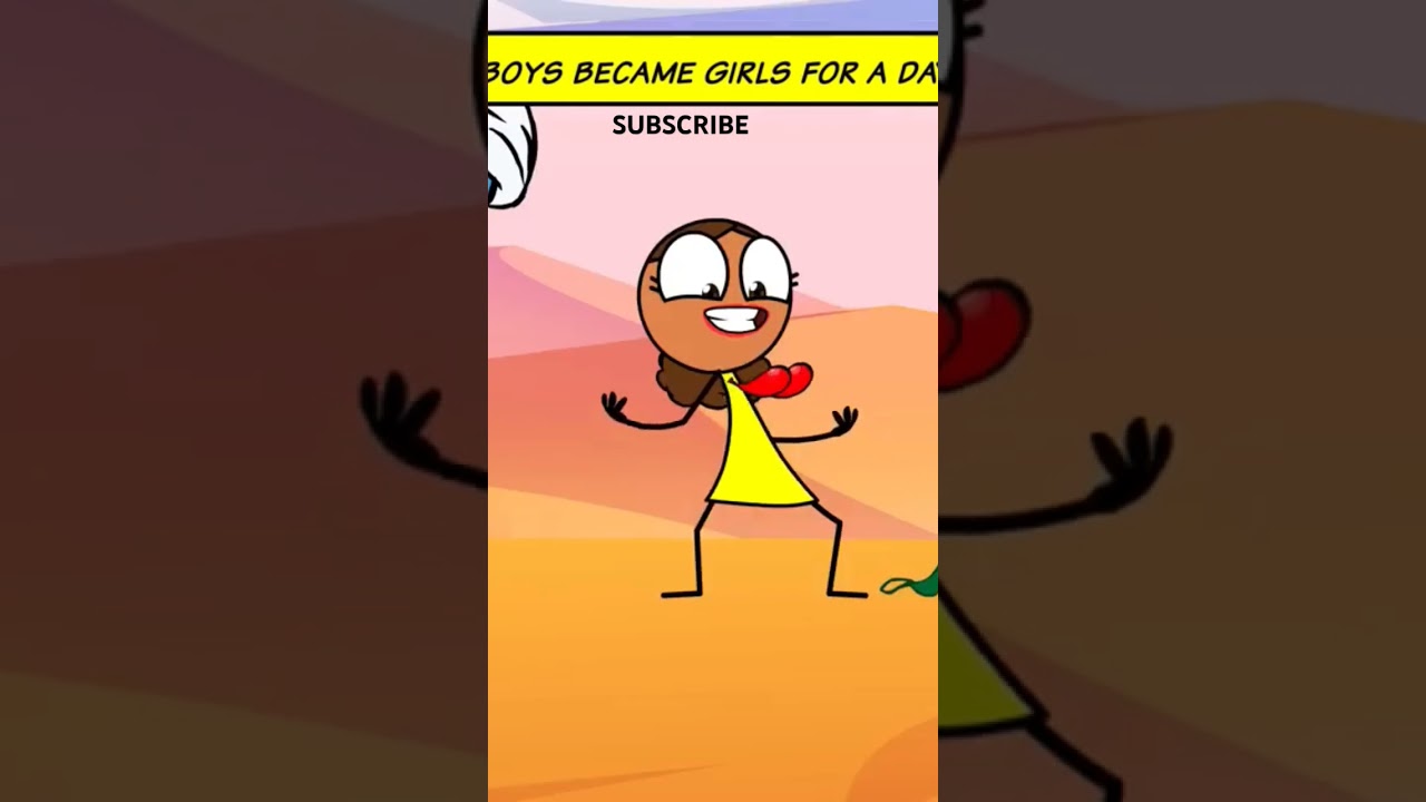 IF BOY BECOMES GIRL FOR A DAY ☠️😂. #shorts #shortvideo #short #2d #2danimation #animation