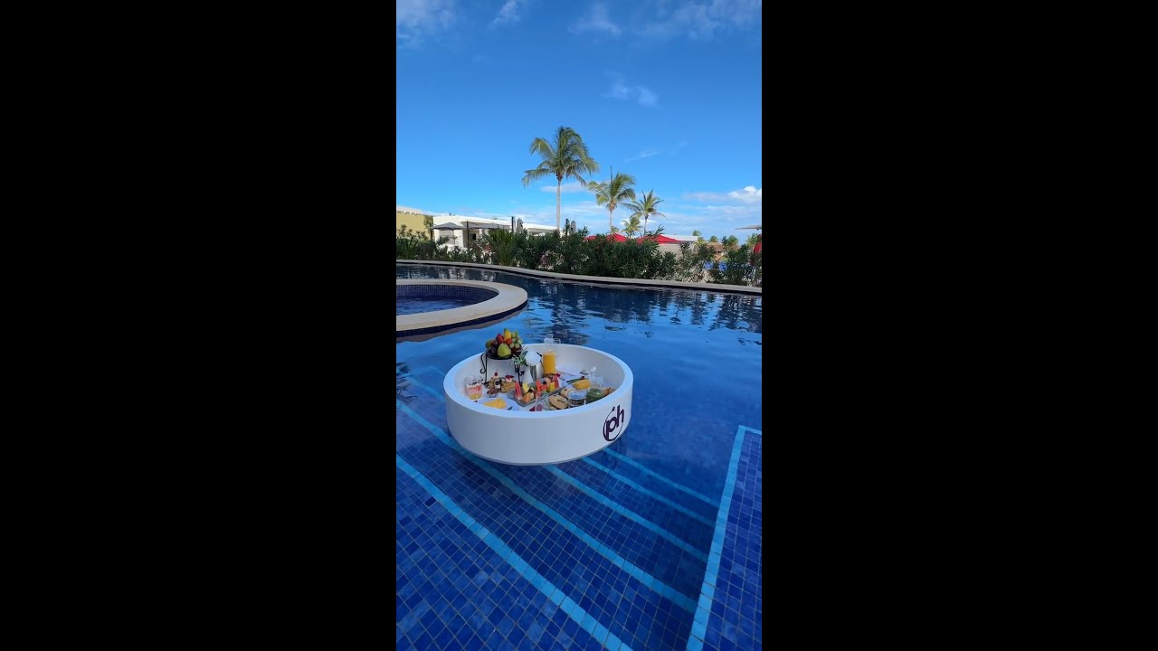Breakfast at Your Pool: Floating Breakfast in a Luxury Swim-Out Suite