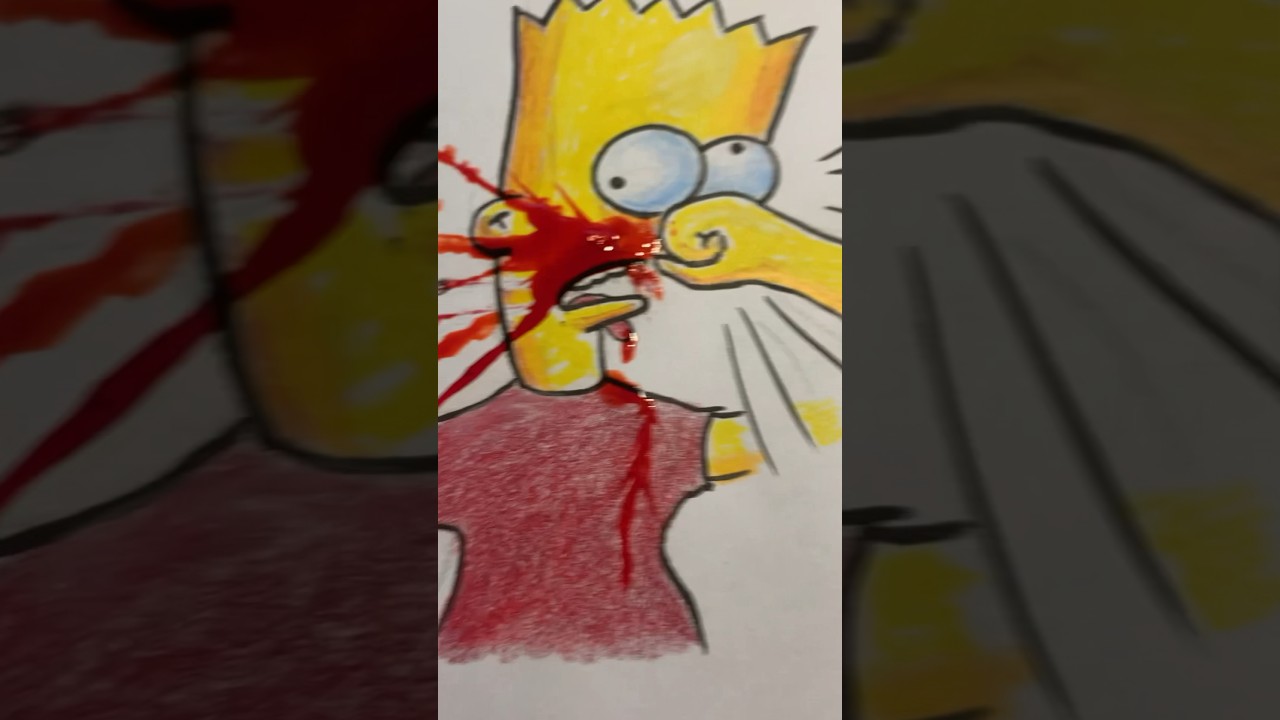 Симпсоны. Лиза выбивает зубы Барту. #simpsonsshorts #художник #искусство #artdaily #simpsons #иск...