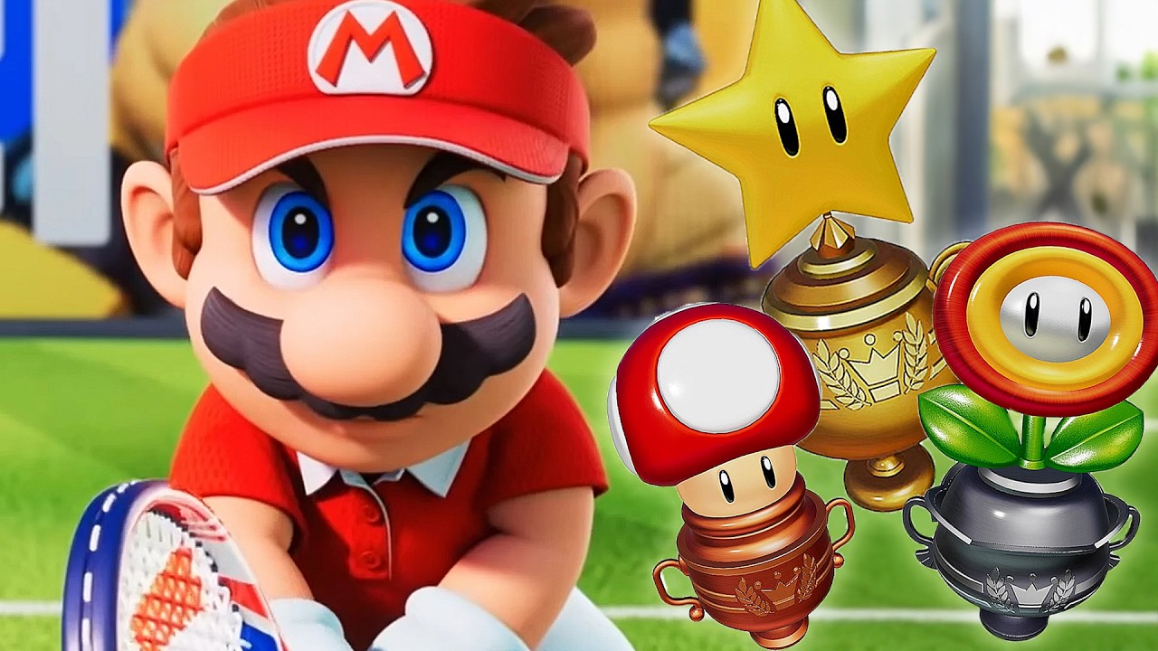 Mario Tennis Fever - All Tournament Cups (100%)