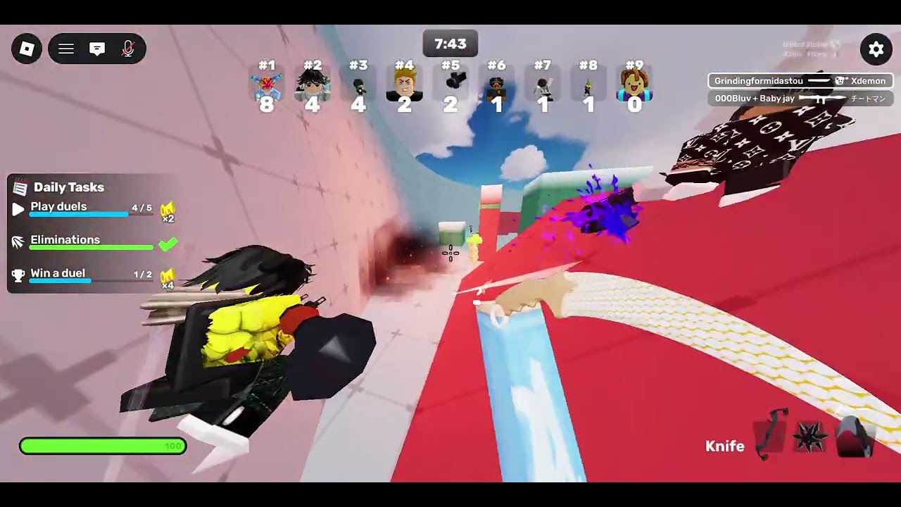 playing roblox Rivals