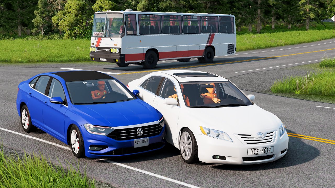 محاكي الحوادث : حوادث واقعية منوعة (29) BeamNG drive