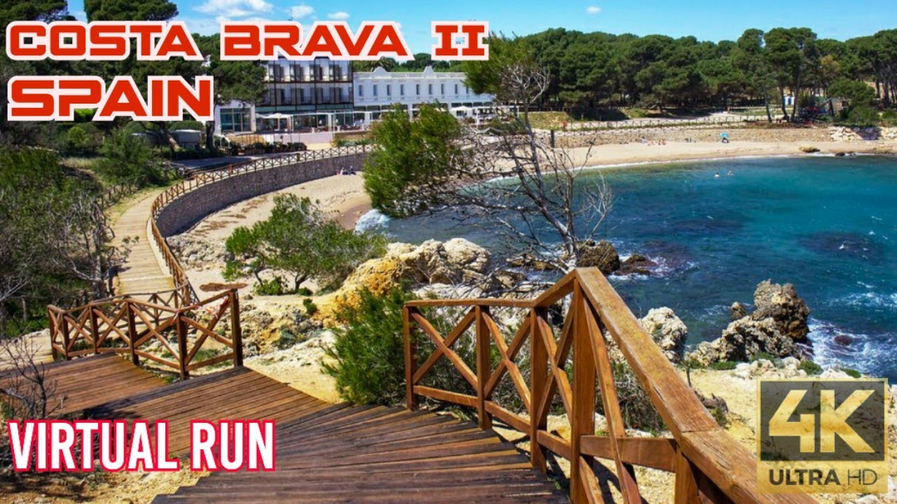 Virtual Run | Stunning Oceanside Path | Costa Brava Spain | Treadmill Workout 