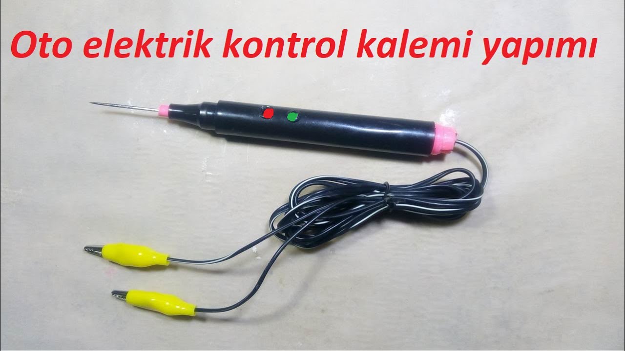 Oto Elektrik Kontrol + Bobin Devir ve Enjektör Sinyalleri için Test Kalemi yapımı 6- 12- 24 Volt..