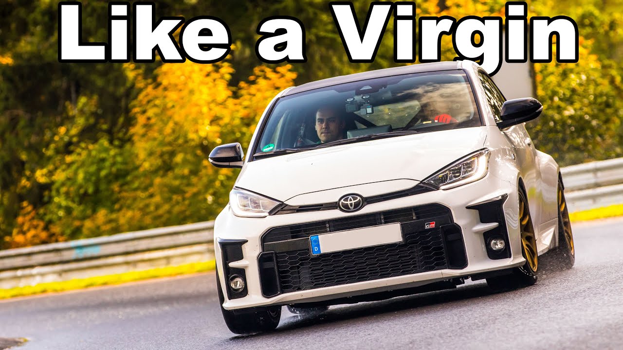 His very first time on the Nürburgring! Edge of grip in the WET!!