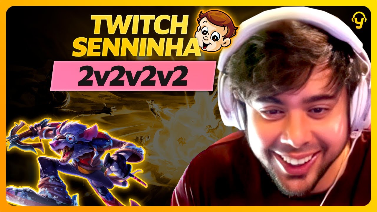 TWITCH SENNINHA NO 2v2v2v2 com @nicklink | Lives do Yoda