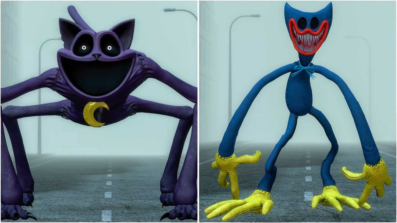 CATNAP VS NIGHTMARE HUGGY WUGGY, SURVIVING POPPY PLAYTIME MONSTERS in Garry’s Mod!