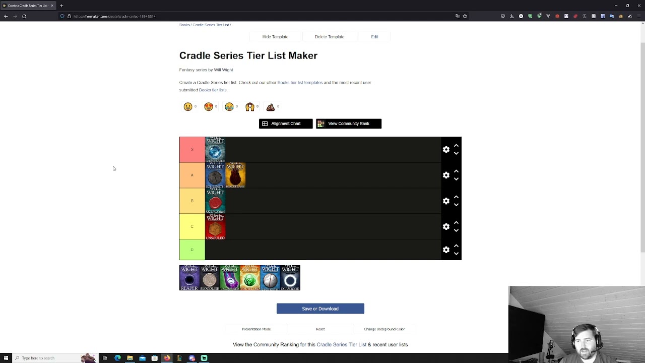 Cradle Series Tier List