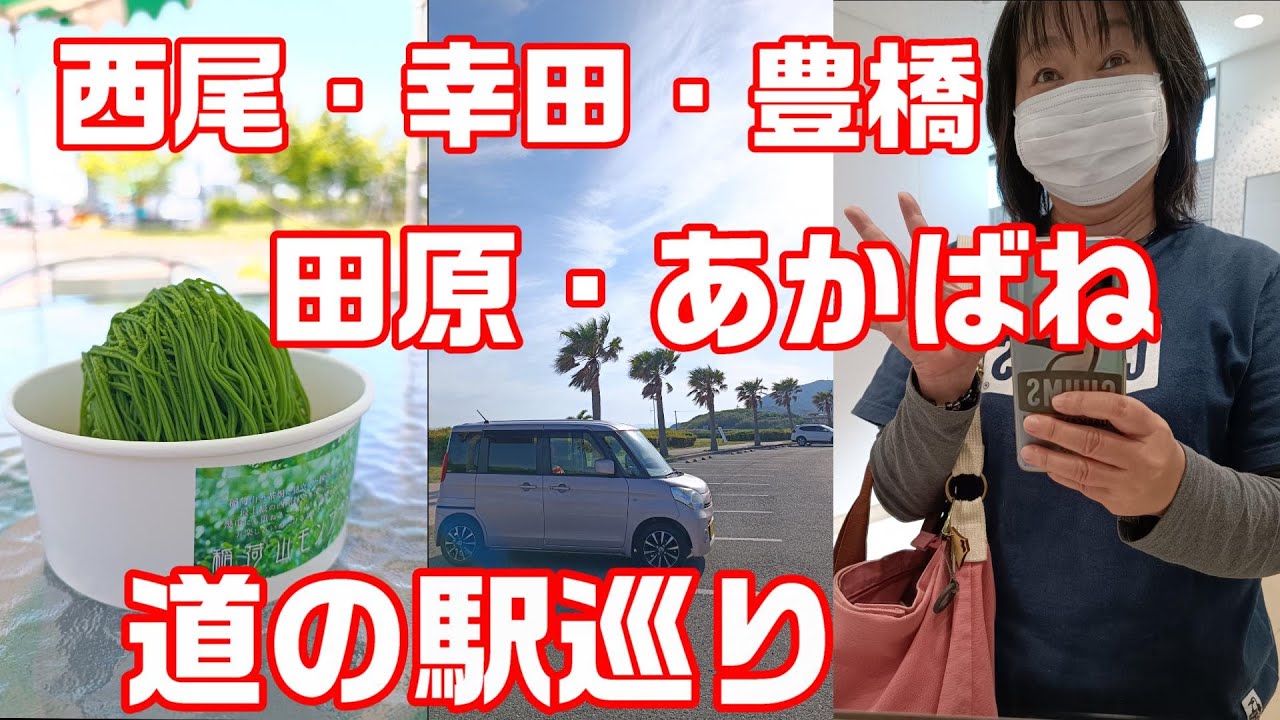 【車中泊】愛知の道の駅を巡りました　にしお岡ノ山・筆柿の里 幸田・とよはし・田原めっくんはうす・あかばねロコステーション