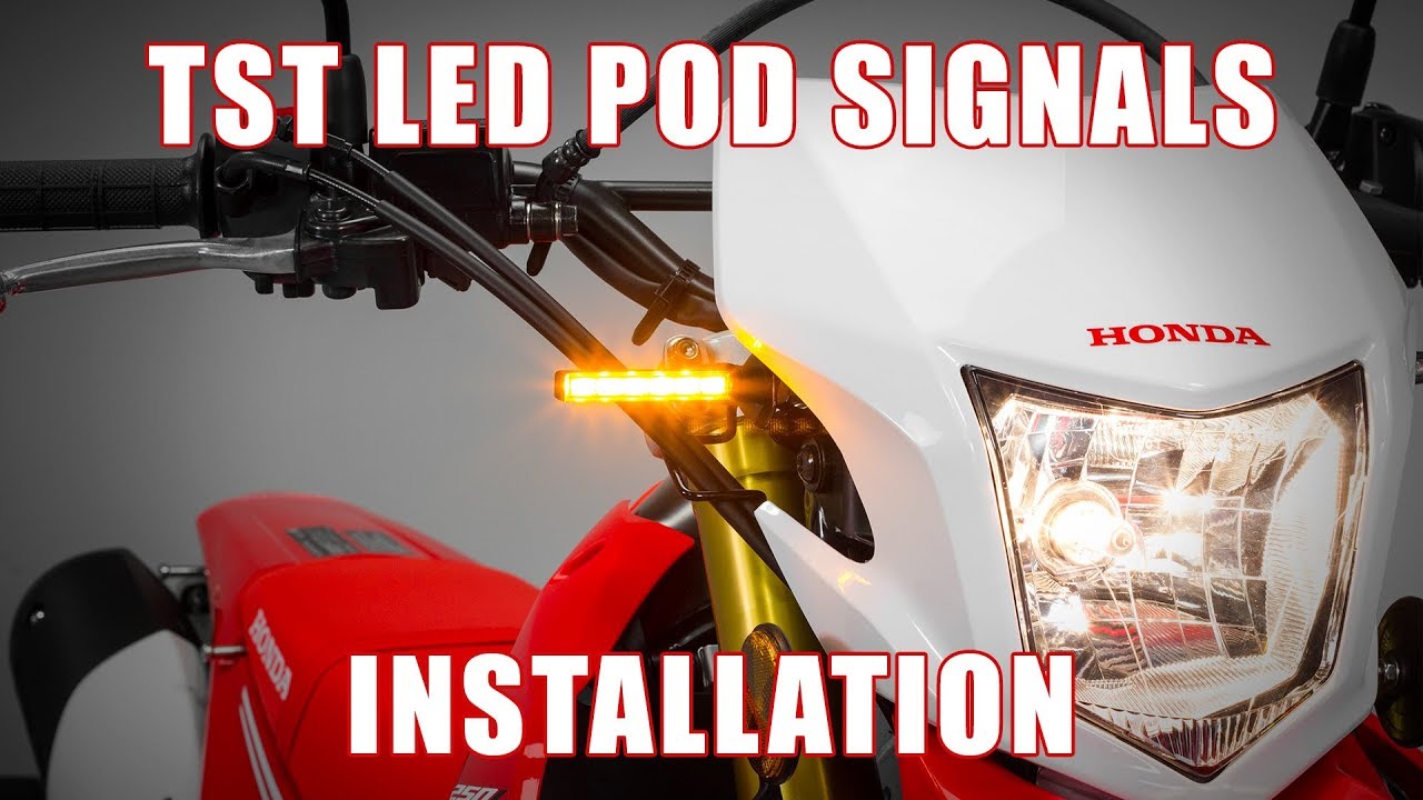 How to install TST LED Pod Turn Signals on a 2012+ Honda CRF250L by TST Industries