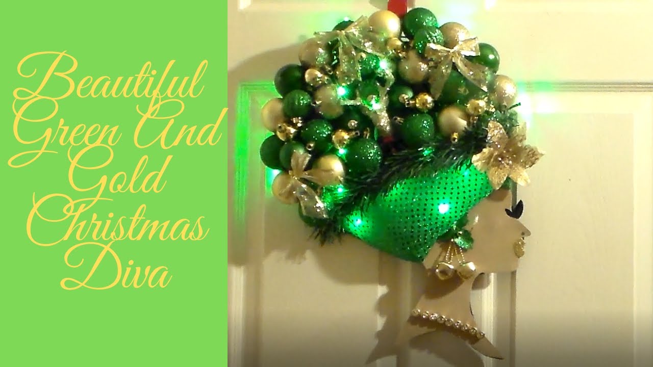 DIY Afro Diva Christmas Wreath