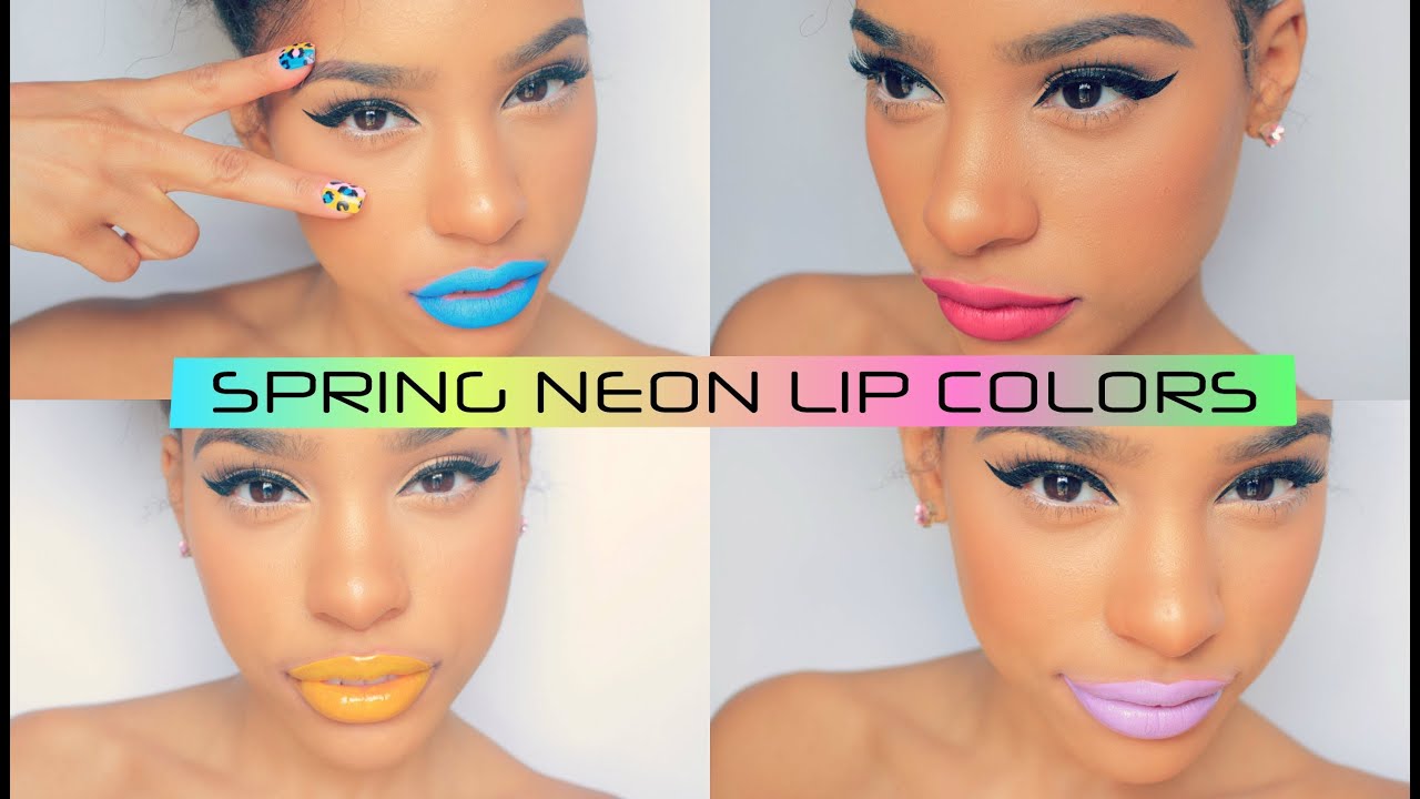 Bright Spring Lip Colors : with Swatches
