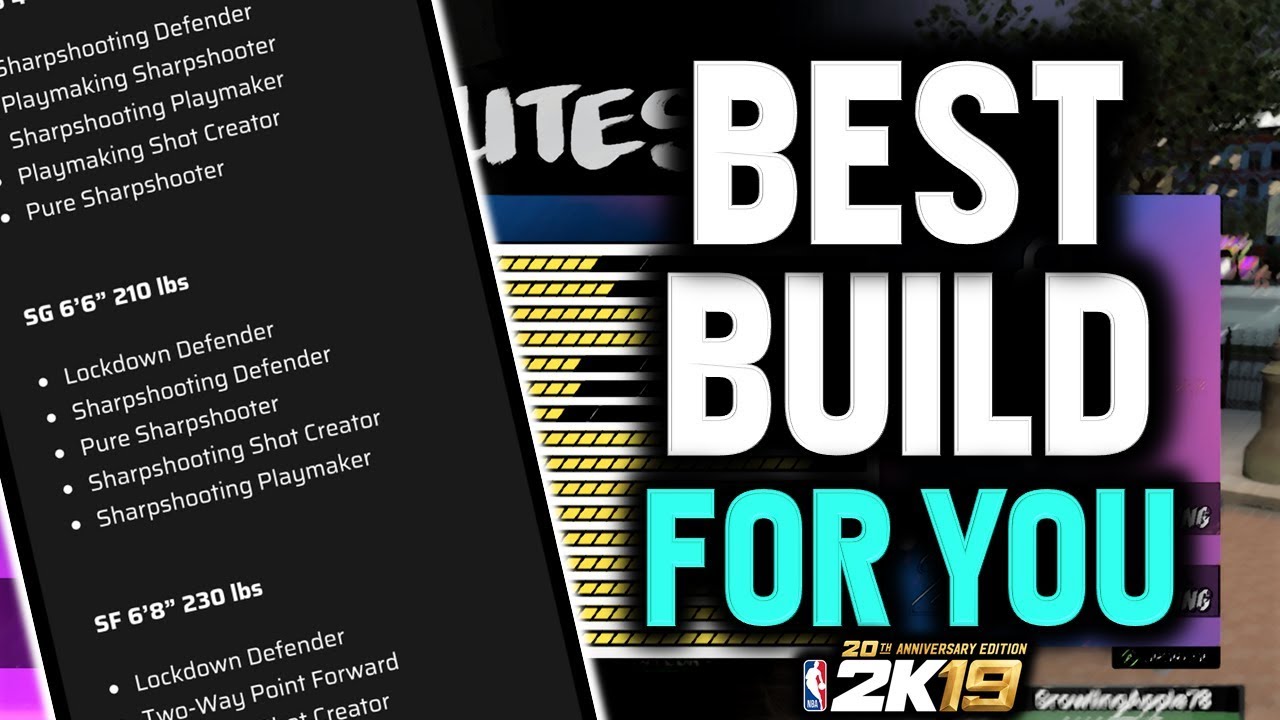 BEST BUILD FOR YOU IN NBA 2K19 (NBA 2k19 BEST BUILD TUTORIAL)