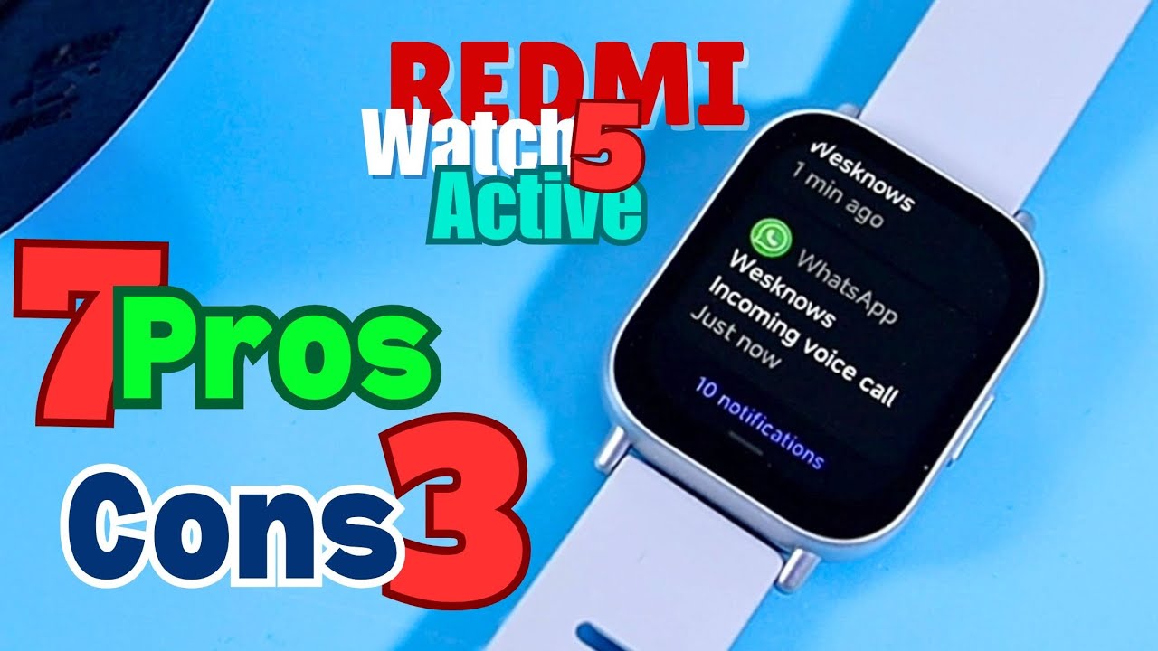 REDMI Watch 5 Active: 7 Pros & 3 Cons YOU Need To KNOW About