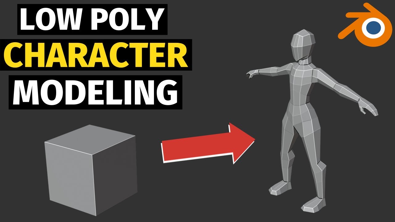 Modeling a Low Poly CHARACTER in Blender [TIMELAPSE]