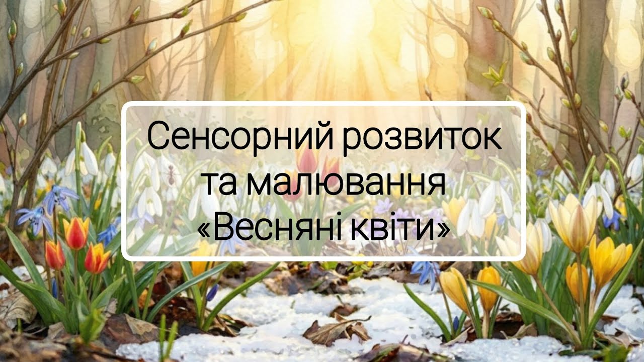 Сенсорний розвиток та малювання 