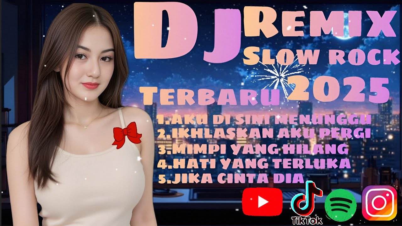DJ REMIX SLOW ROCK TERBARU VIRAL TIKTOK 2025 😍AKU DI SINI MENUNGGU