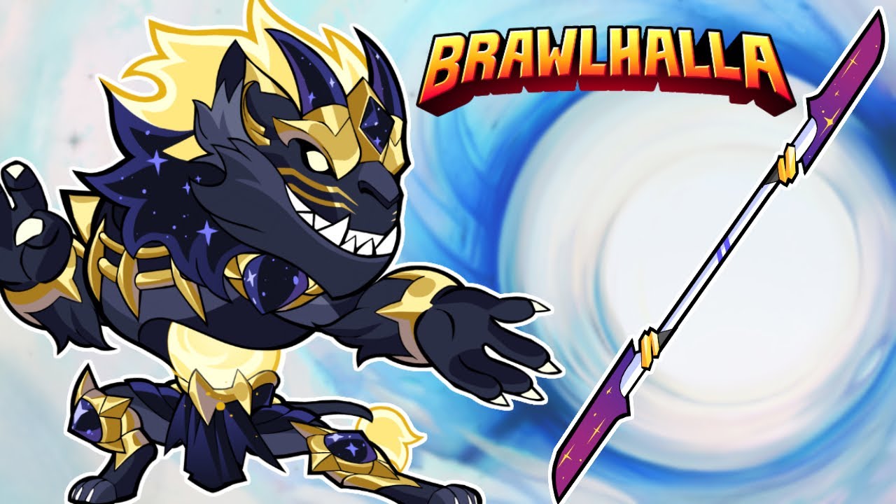 Leonidas Onyx + Twin Solstice Spear + Black Hole KO Effect Showcase!! • Brawlhalla 1v1 Gameplay