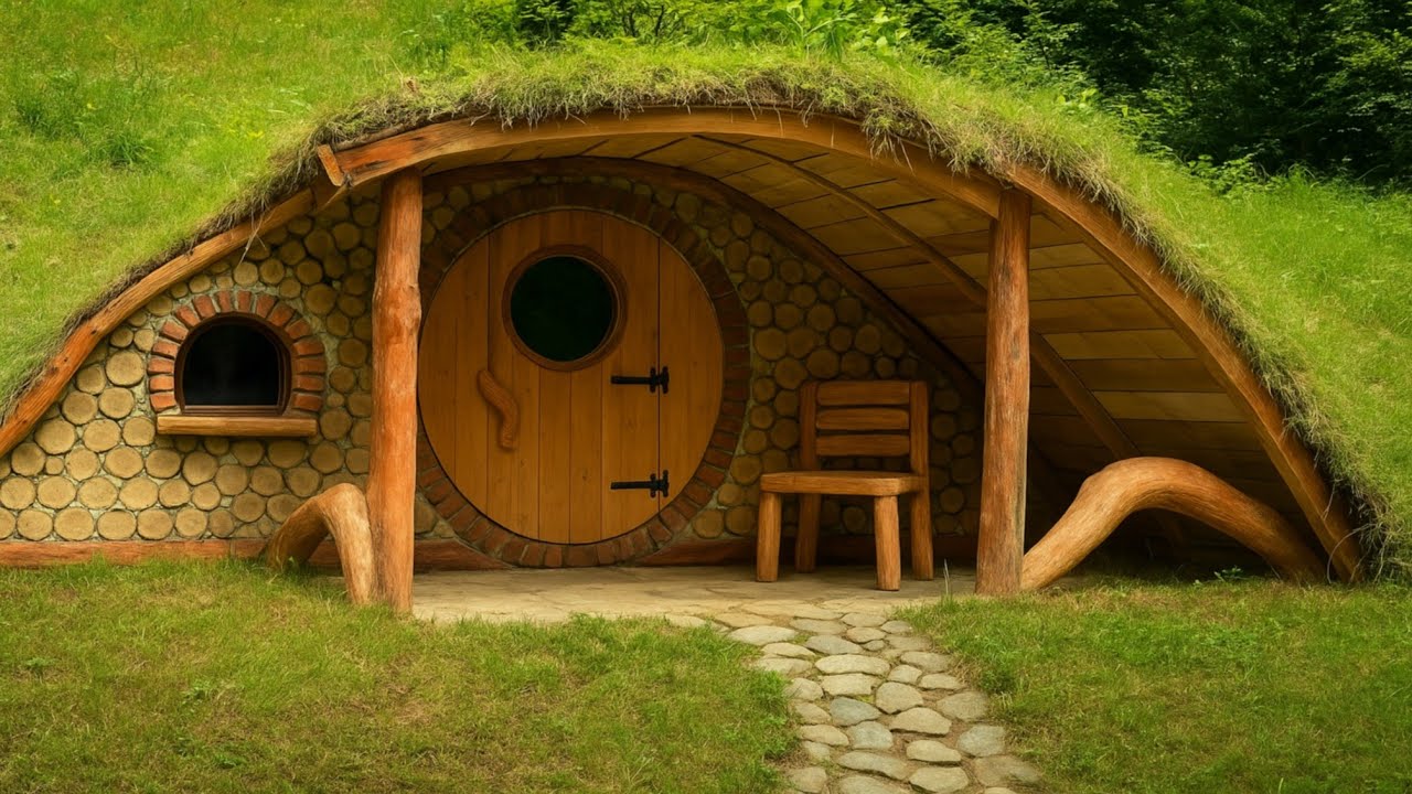Building a Cozy Wooden Underground Shelter | Deep Forest Survival