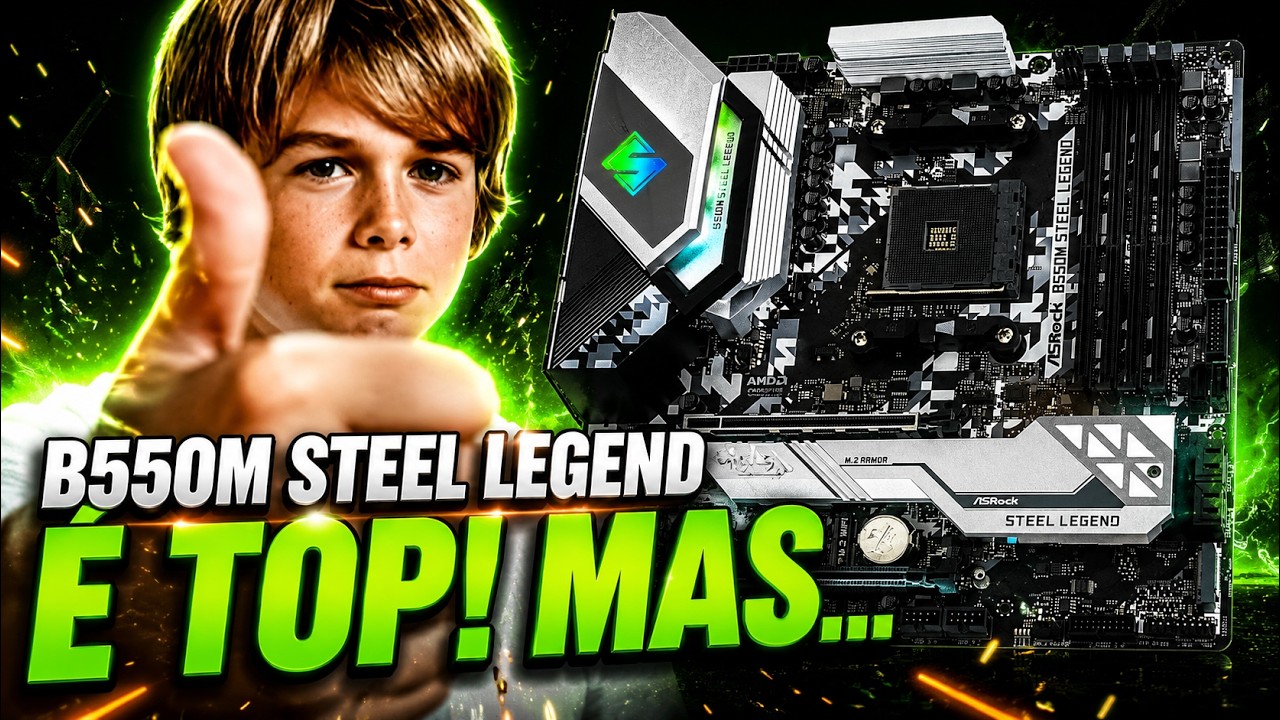 B550M STEEL LEGEND é TOP! Mas...