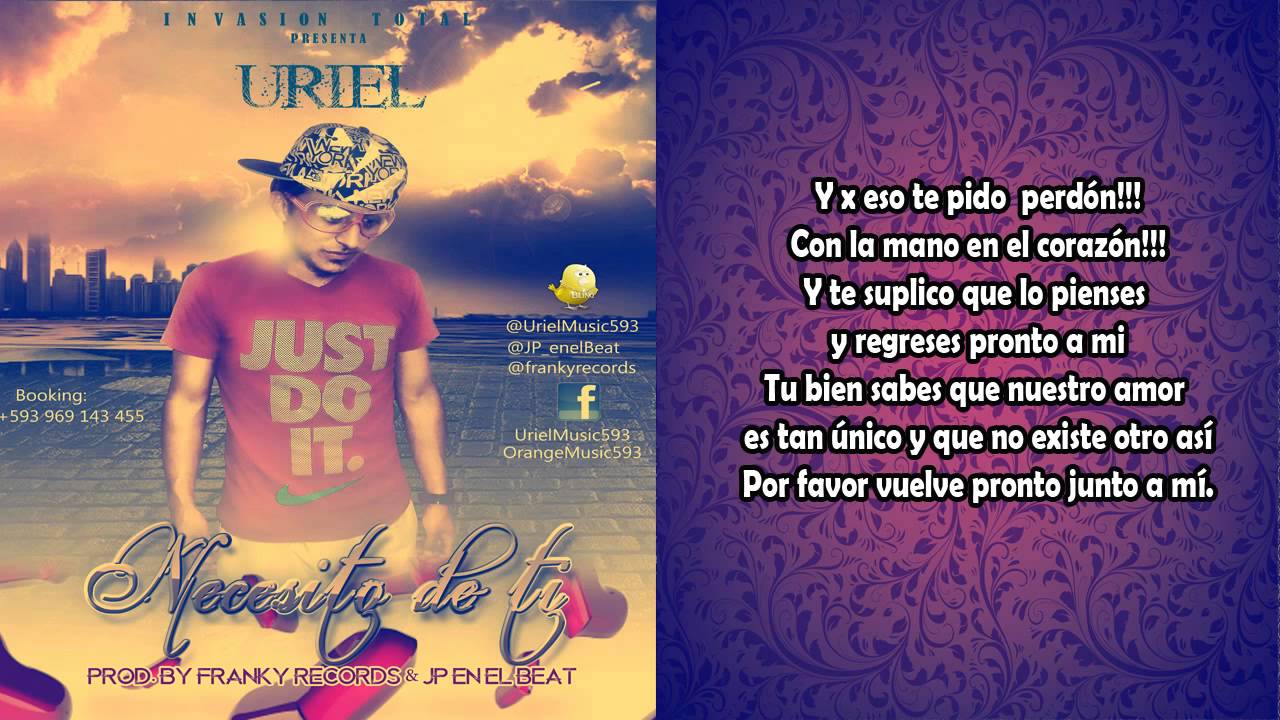 Necesito de ti - Uriel (Prod. by JP en el Beat & Franky Records)
