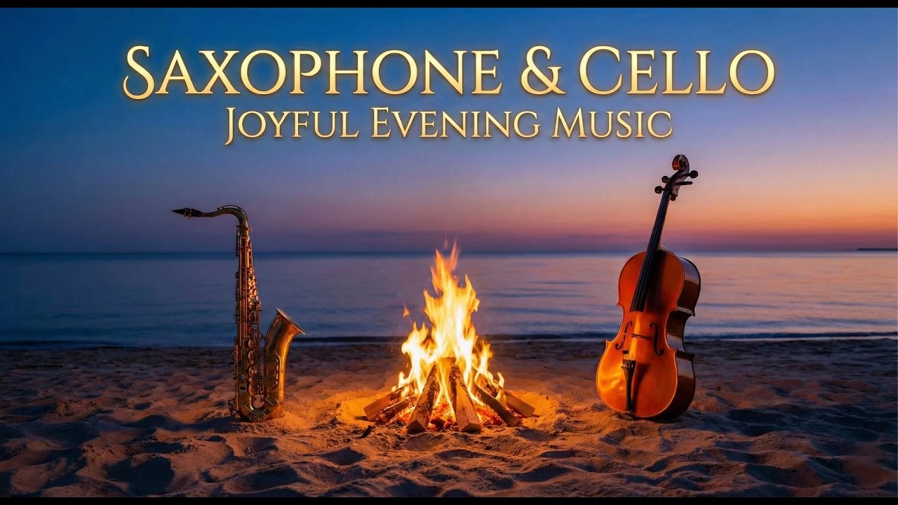 Saxophone & Cello: Joyful Evening Music 🎻🎷 | Background Music