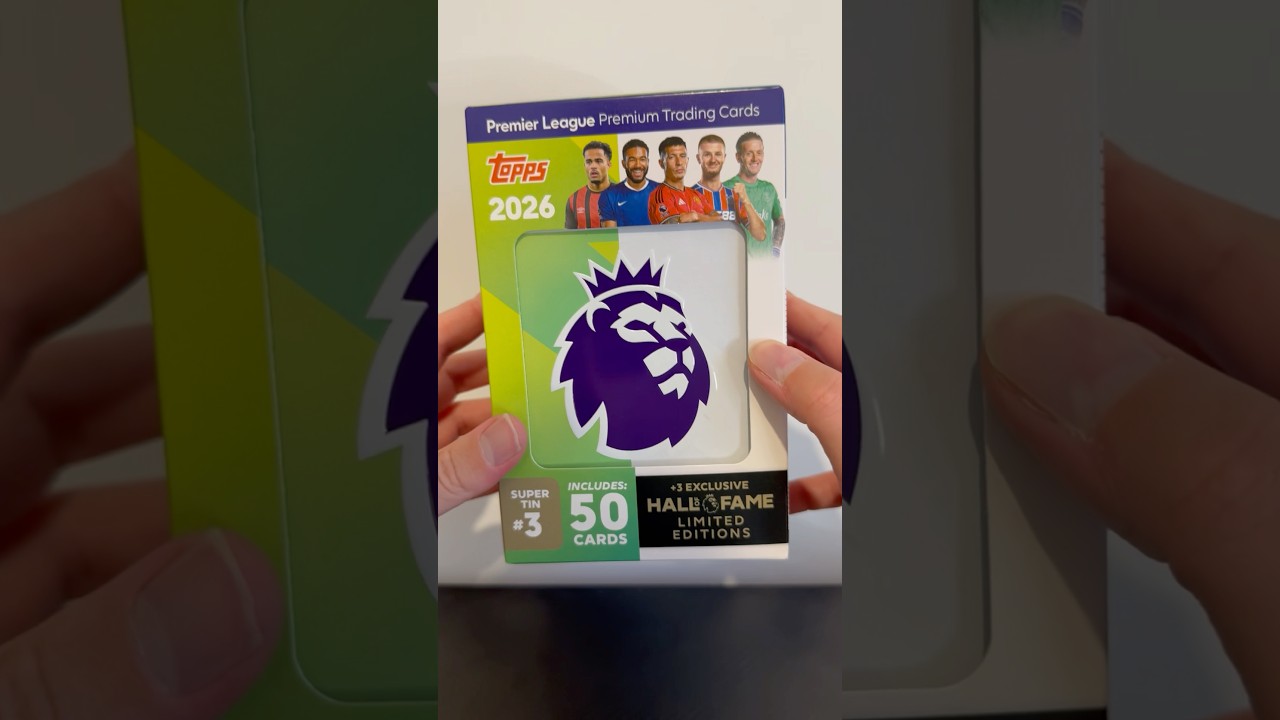 Opening the Topps Premier League 2026 Super Tin 3 ⚽️🔥 NUMBERED HIT! 🤯