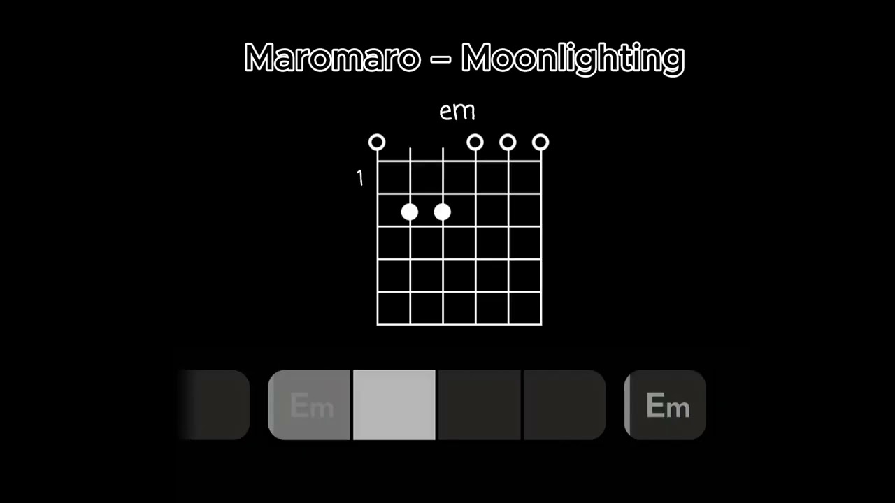 Tutorial Chord Moonlighting &ndash; Maromaro (Classical Guitar Version)