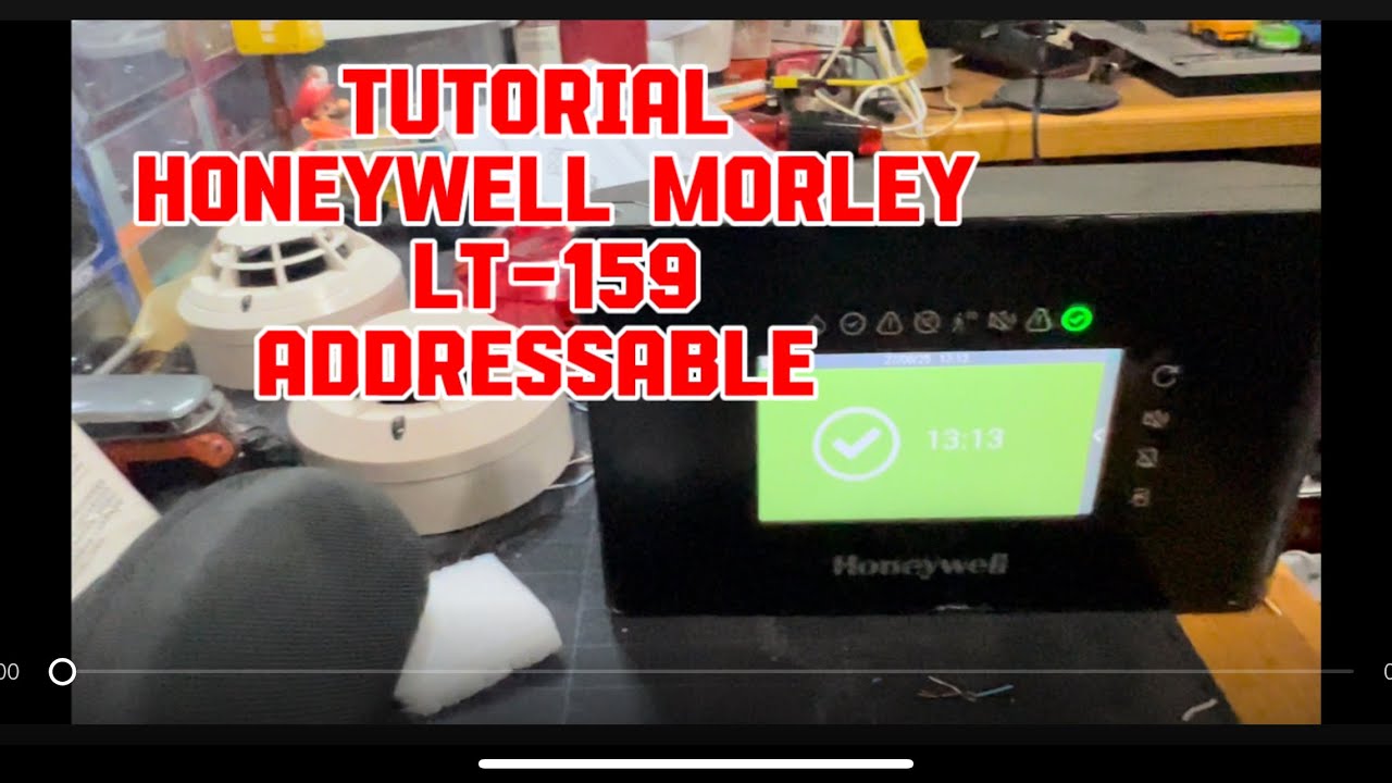 Tutorial Honeywell Morley LT-159 with Addressable Detector and Strobe #firealarm #honeywell #morley