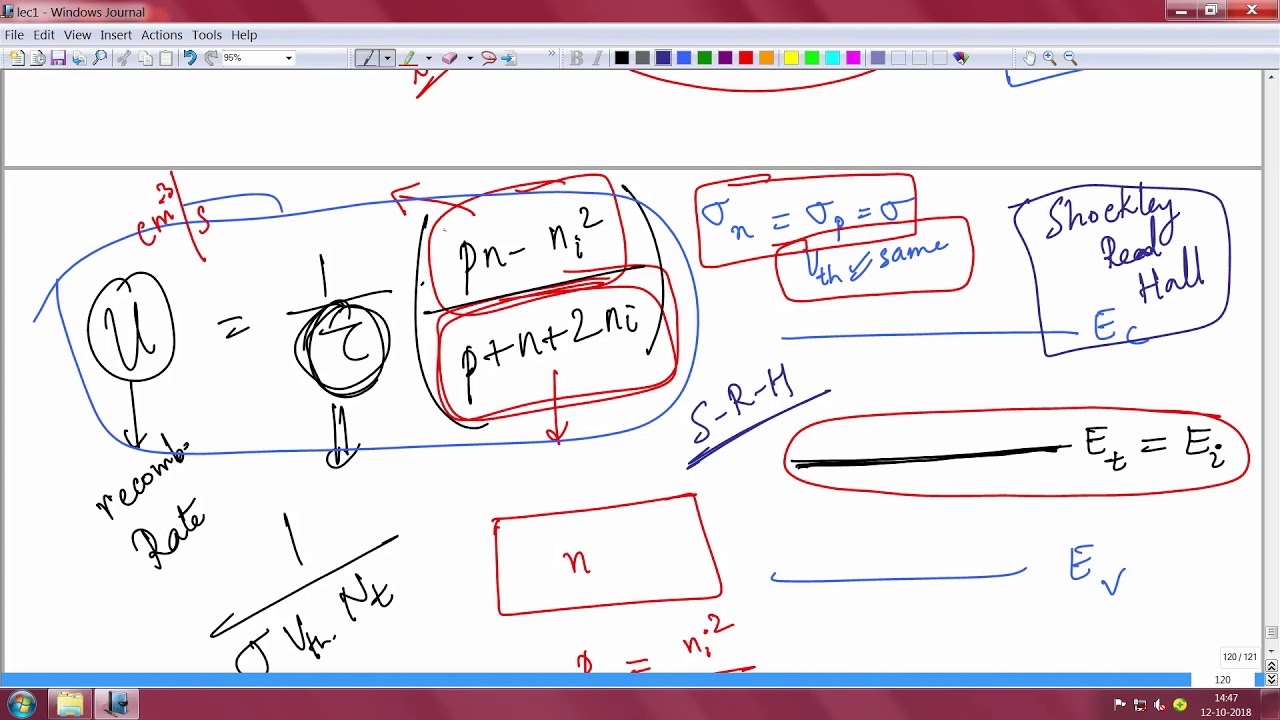 Current continuity equation