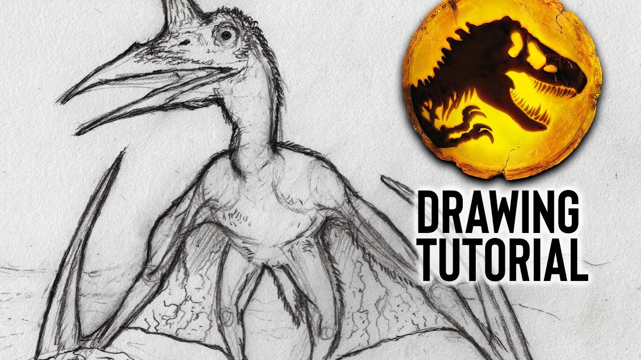 How to Draw Quetzalcoatlus from Jurassic World Dominion.