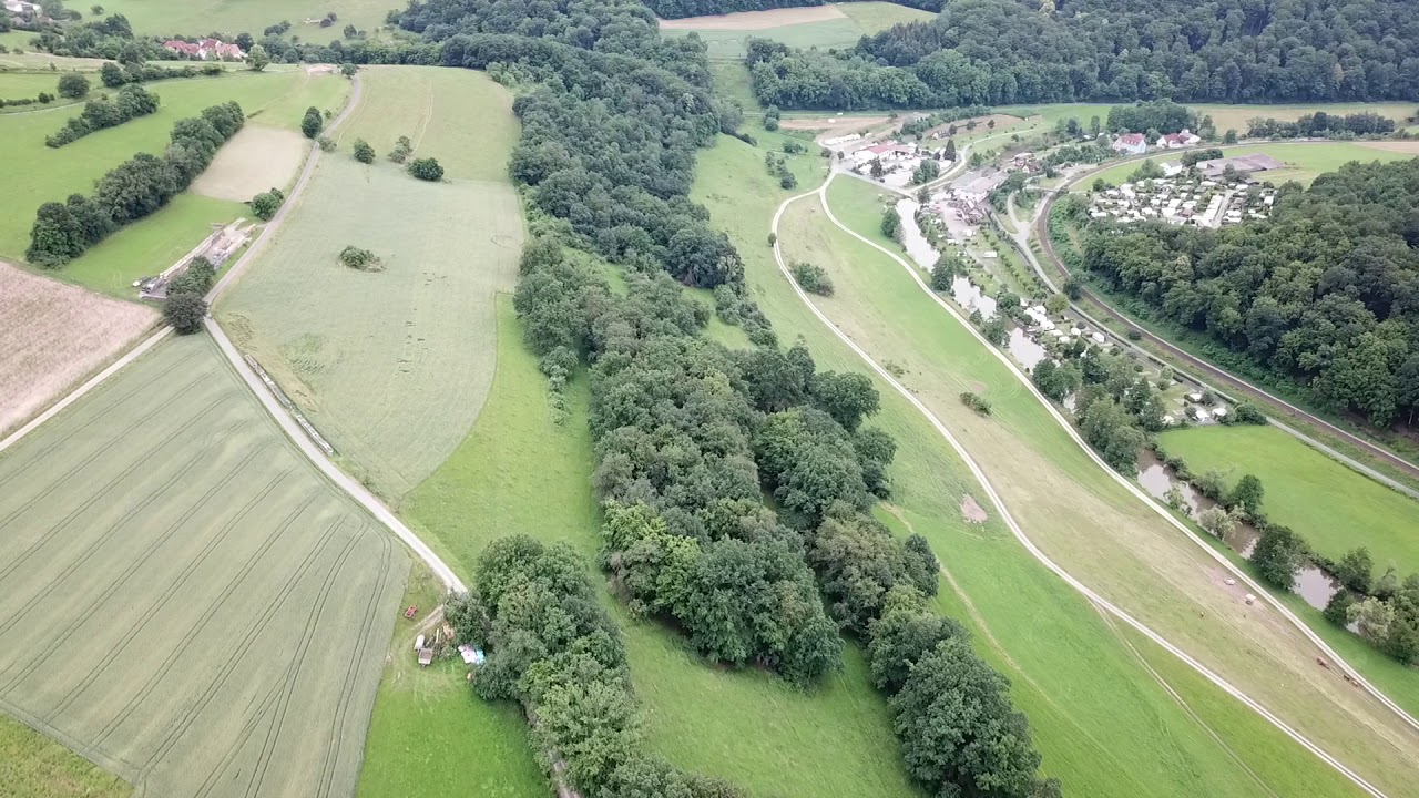DJI Mavic Pro 4K Weickersgrüben Roßmühle Morlesau Ochsental Michelau von Oben Drohne
