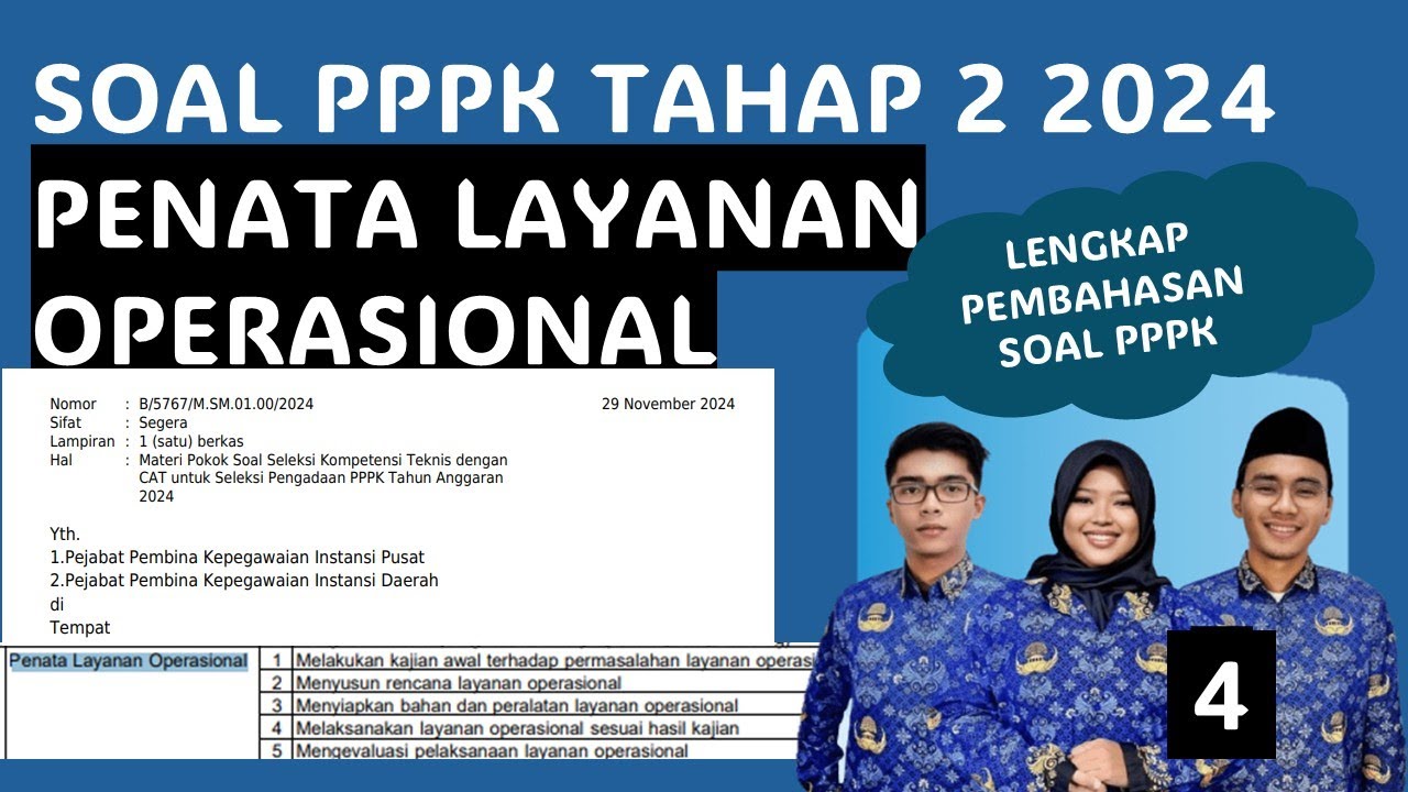 SOAL PPPK TEKNIS PENATA LAYANAN OPERASIONAL PPPK TAHAP 2 2025