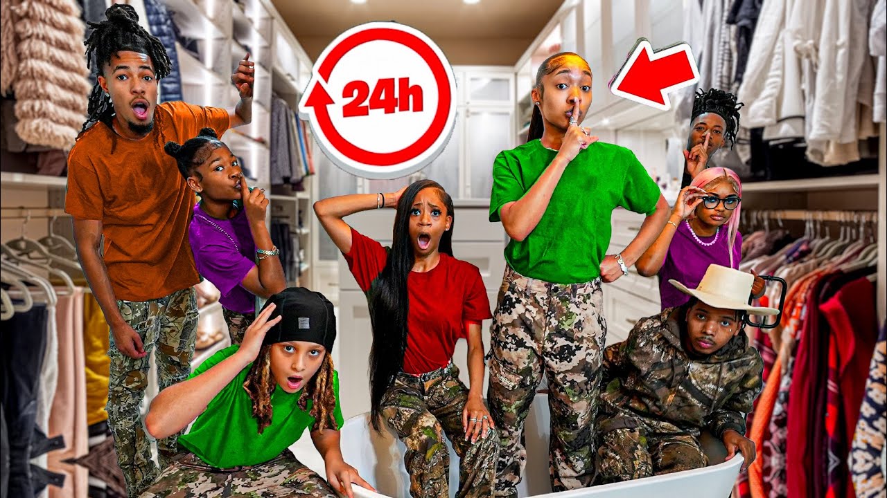 Locked Inside A CLOSET For 24 HOURS😱 **BAD IDEA**