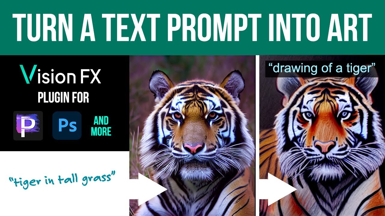 Generating AI Art with Vision FX Plugin for Corel Painter, Photoshop + more