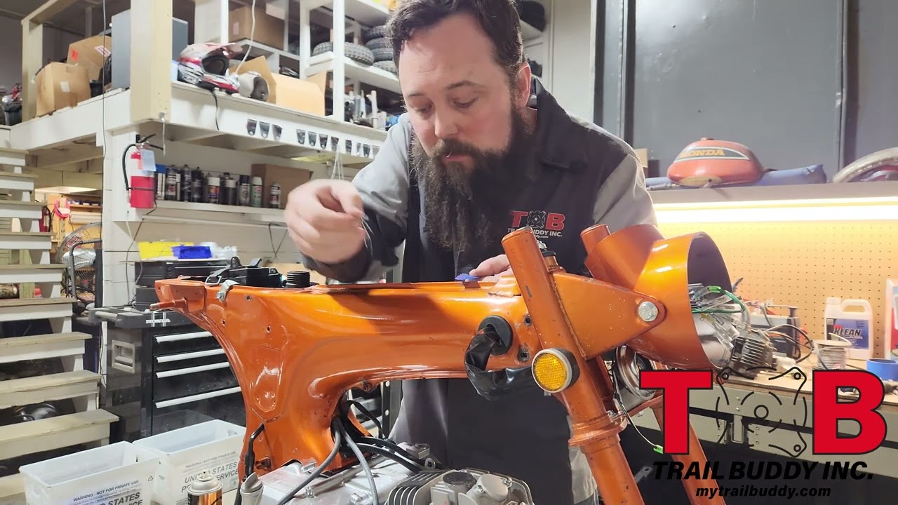 Trail Buddy's Bike Build, Part 9: Fender Cleanup and Decal Install