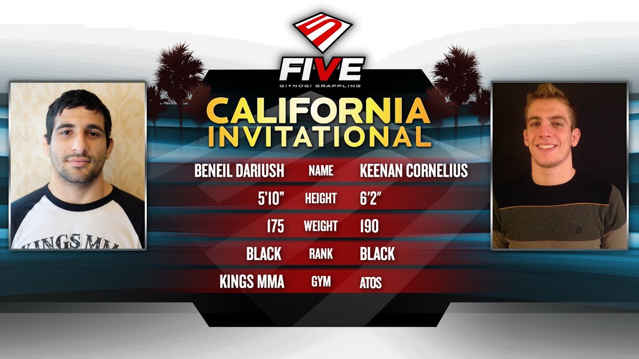 FIVE Grappling California Invitational: Beneil Dariush vs Keenan Cornelius (5 Man RR / Match 3)