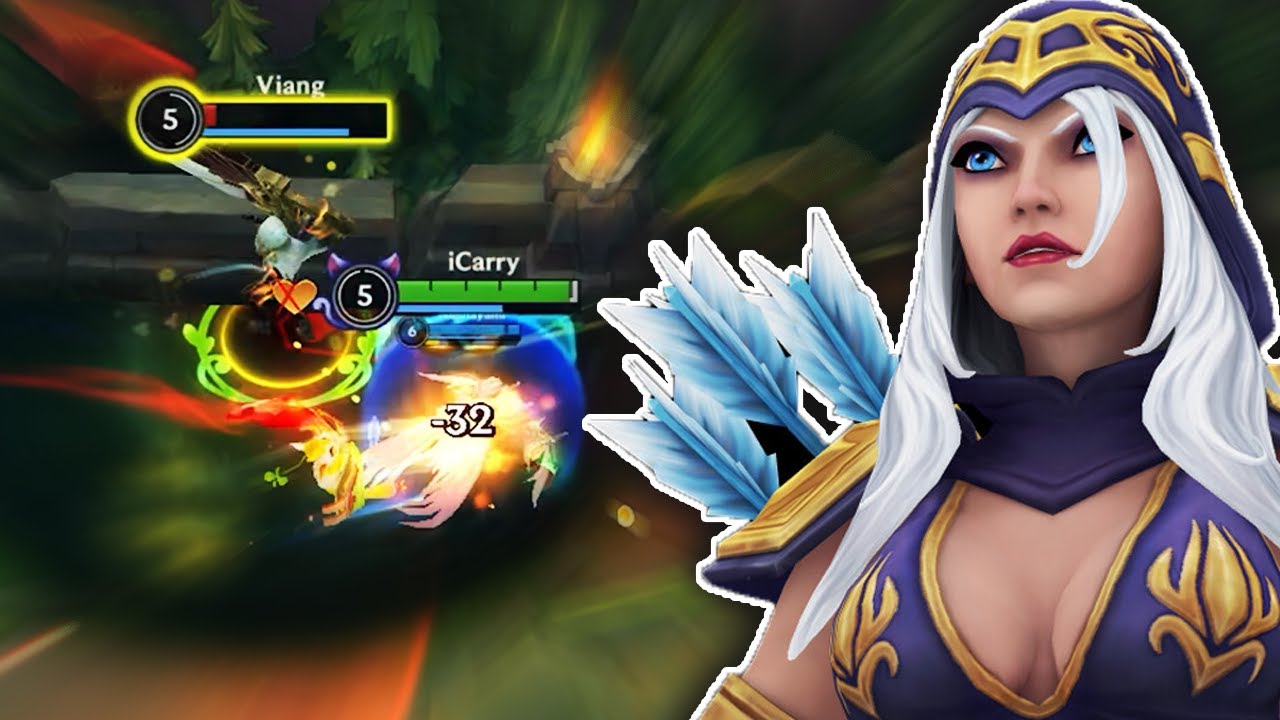 Wild Rift Ashe Dragon Lane Gameplay | The Carry