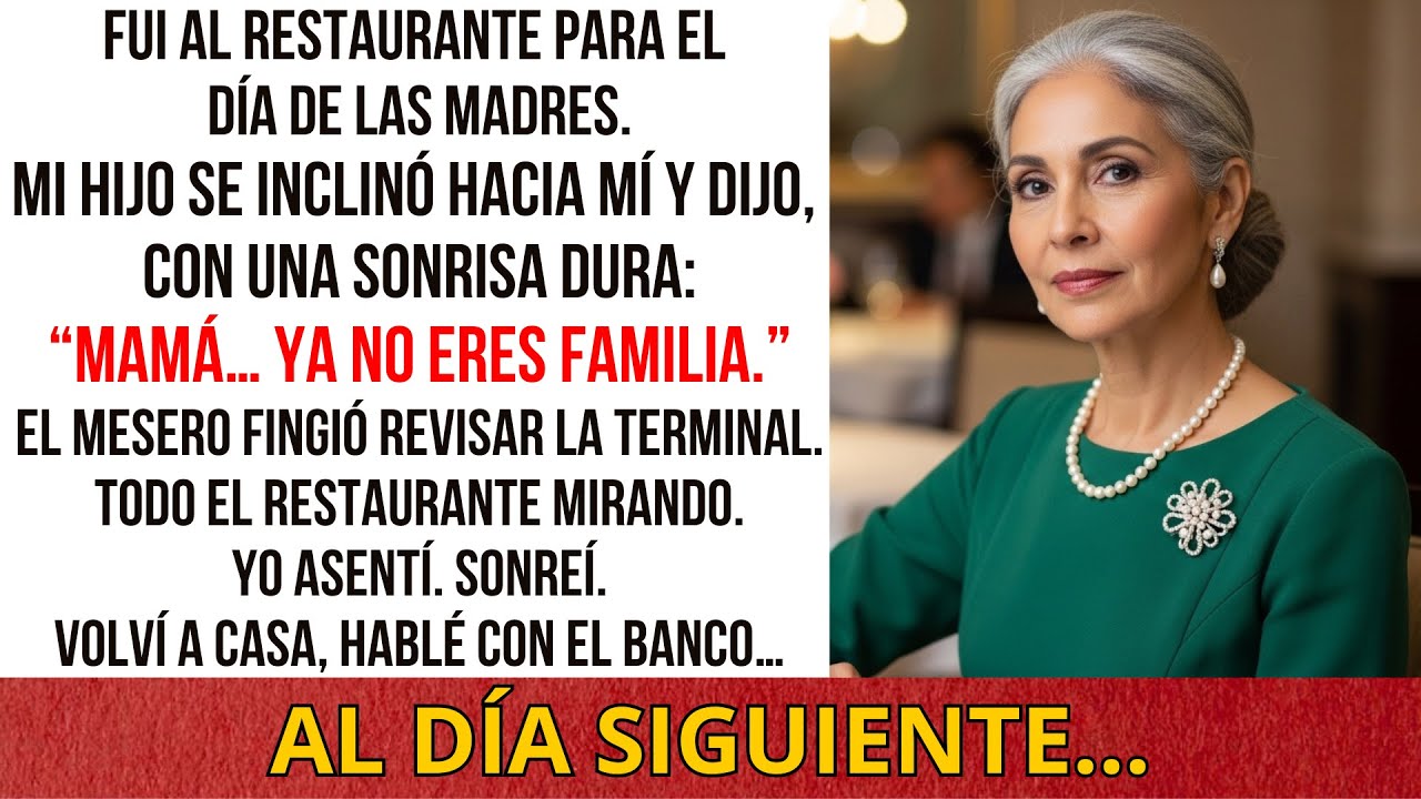 En pleno Día de la Madre, mi hijo dijo: “Ya no eres familia”. Al día siguiente, el banco llamó.
