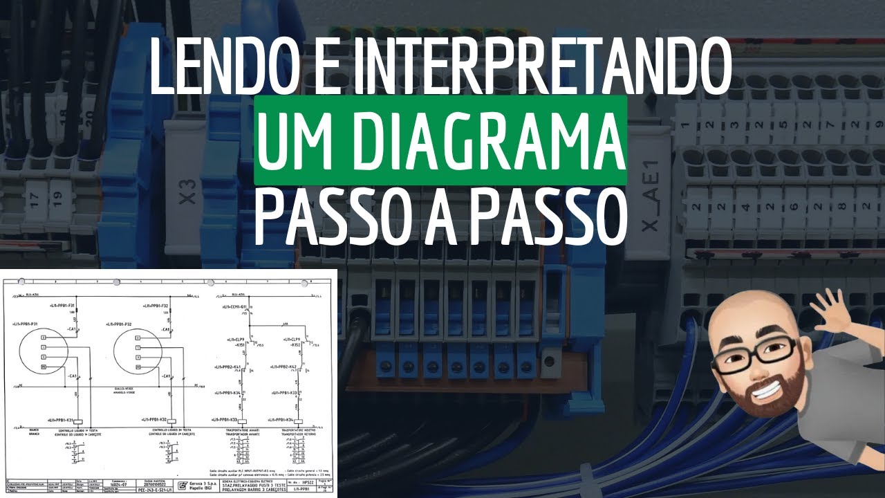LEITURA E INTERPRETAÇÃO PRENSA HIDRÁULICA - COMANDOS ELÉTRICOS - AULA COMPLETA