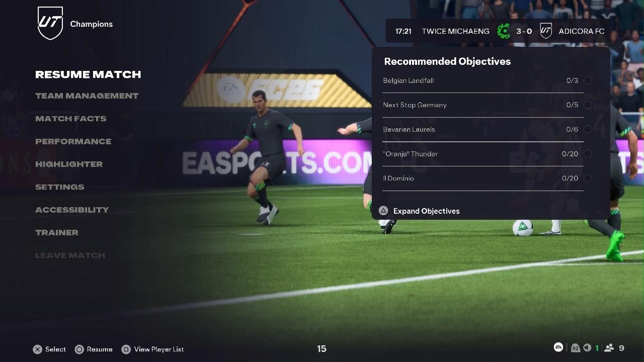EA SPORTS FC good control