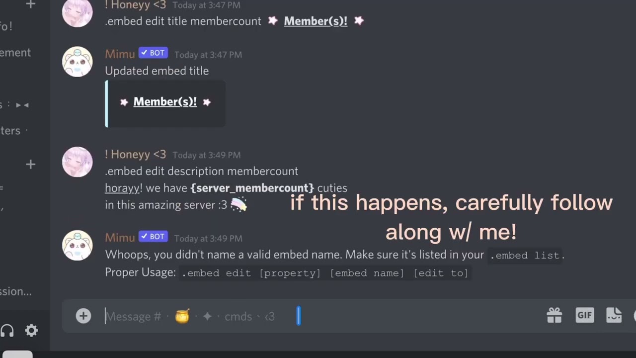 🎀 How to set up a server membercount ! | W/ mimu! | Quick and easy | Honey