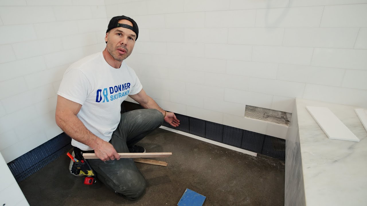 Tile Shower Pan Repair --- Replacing Hot Mop with Pan Liner and Saving Walls
