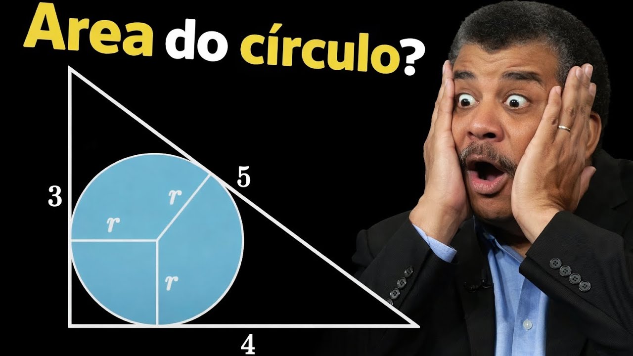 Qual a área do círculo? Resposta surpreendentemente simples! Você consegue encontrar?