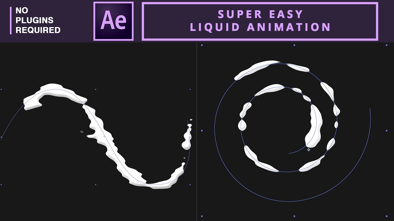 Суперпростая анимация жидкости в After Effects | Без плагинов