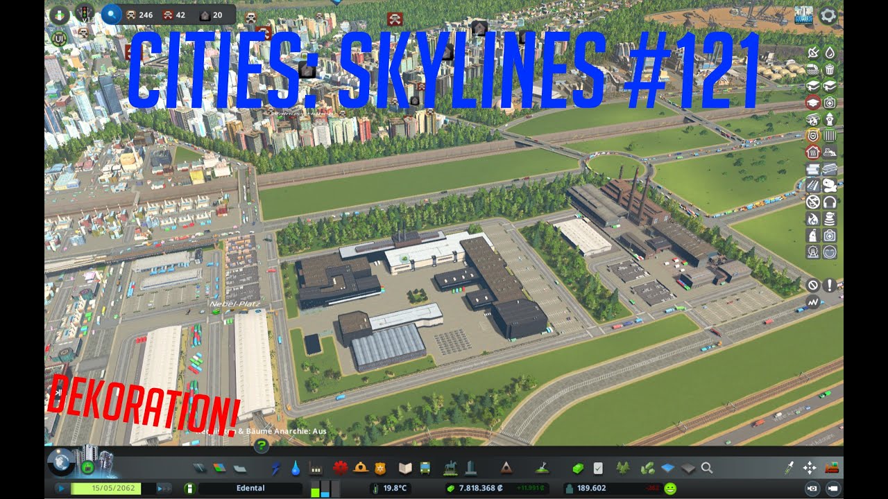 Let's Play: Cities: Skylines Edental | #121 | Gestaltung des FABRIKENGELÄNDES!