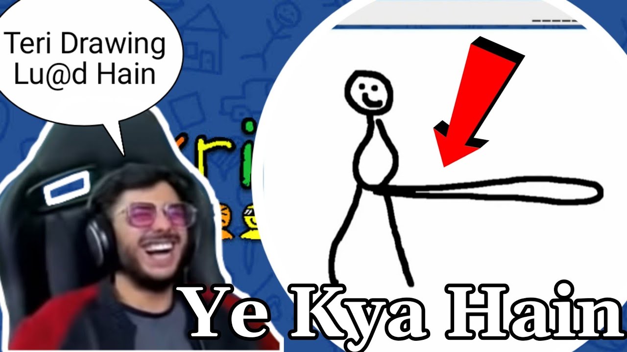 Carryminati Playing First Time Skribbl Game😅😅 || CarryMinati Highlight||
